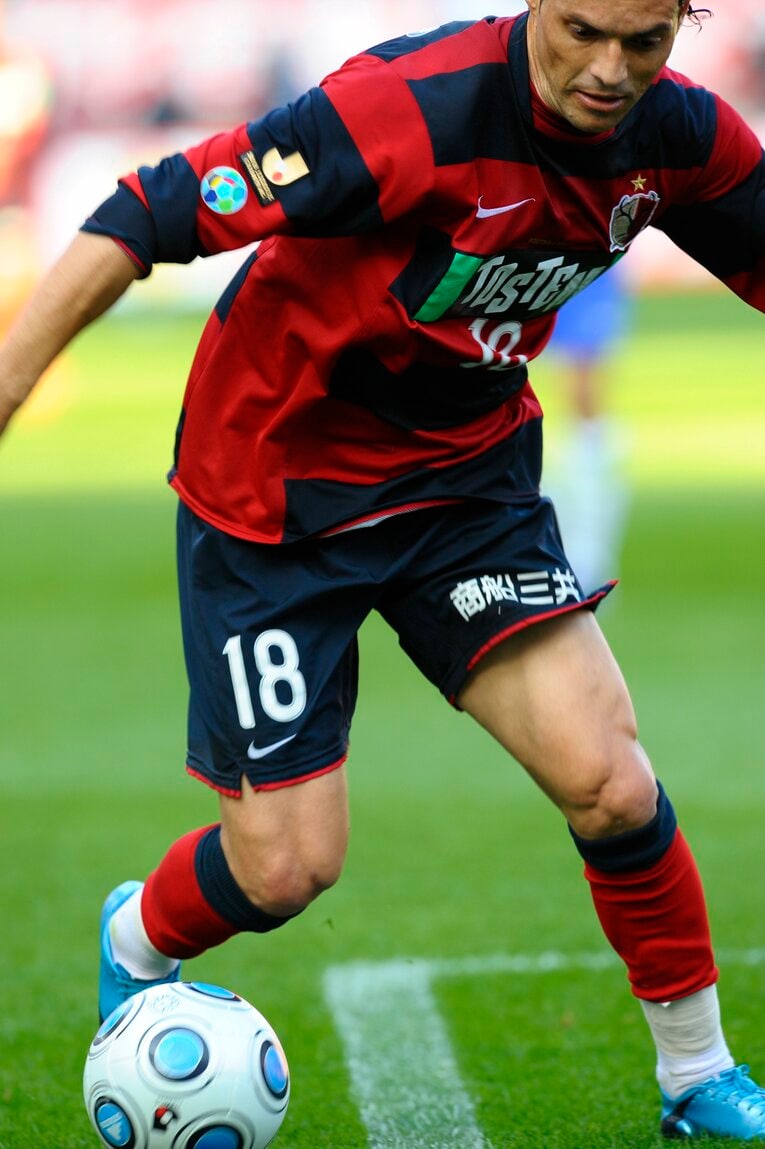 鹿島時代のマルキーニョス　©Toshiya Kondo