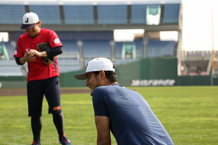 2月20日のダルビッシュと宮城のトレーニング