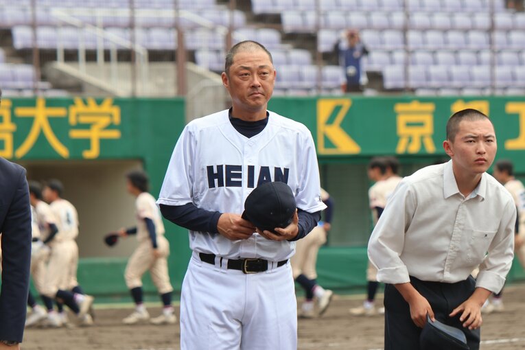 春季大会では昨夏の甲子園で優勝した京都国際を破った龍谷大平安。夏の京都大会も初戦は快勝　©Fumi Sawai