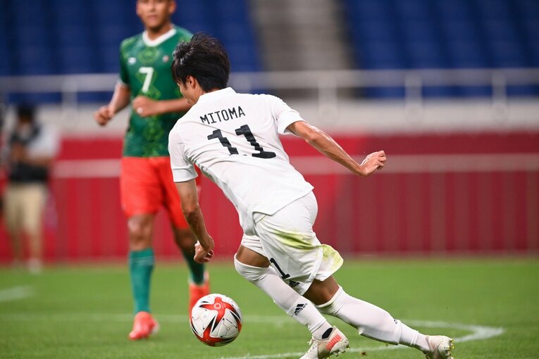 東京五輪メキシコ戦でのゴール（1／15）　©Takuya Kaneko/JMPA