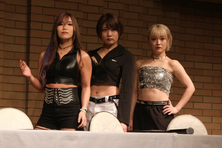 4.3スターダム会見 ©Norihiro Hashimoto