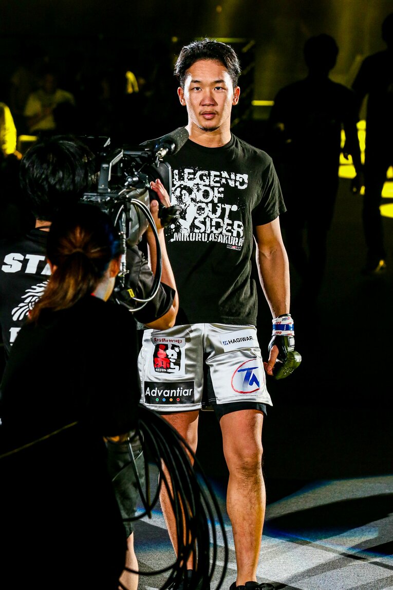 2019年7月28日、『RIZIN.17』のメインで試合前から舌戦を繰り広げていた矢地祐介と対戦　©RIZIN FF Susumu Nagao