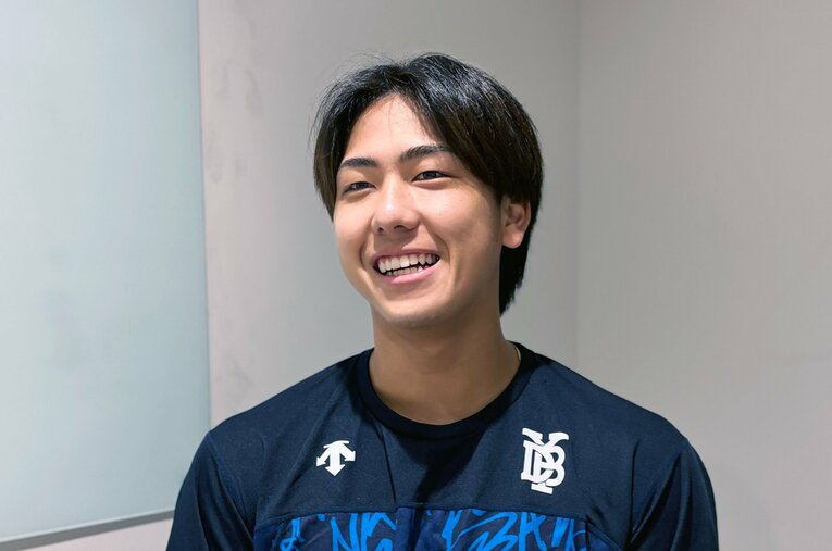 今季プロ初勝利をつかむと、その後初完封まで達成し先発陣の一角をうかがう深沢。トミー・ジョン手術からの復活を助けてくれた「ある時間」とは ／ photograph by Takashi Ishizuka