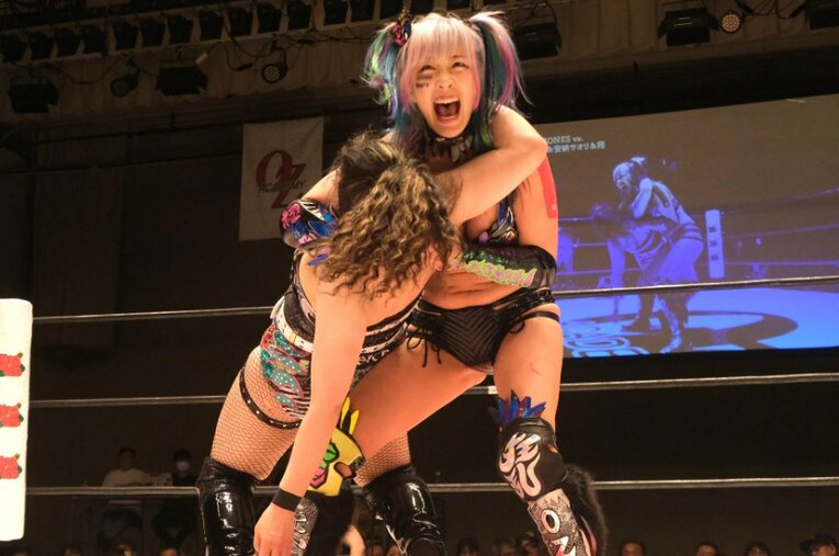 今年1月の自主興行後もさまざまな団体のリングに上がり続けるウナギ・サヤカ ／ photograph by Norihiro Hashimoto