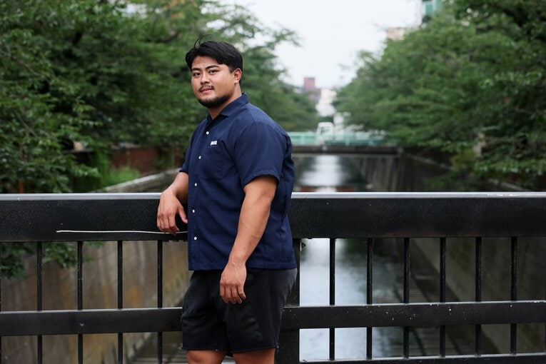 現在はアメリカ在住の花田。大の里のひとつ年下で、今年24歳になる　©Shigeki Yamamoto