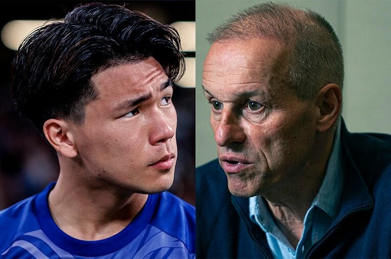 オランダ戦でW杯デビューを果たした塩貝健人。敏腕オランダ人スカウトが移籍の裏話を語ってくれた ／ photograph by Kiichi Matsumoto,Takuya Sugiyama