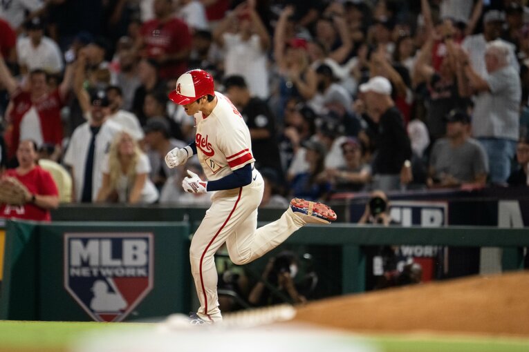 22年8月、コールから本塁打を放った大谷（全7枚目の6枚目）　©Nanae Suzuki