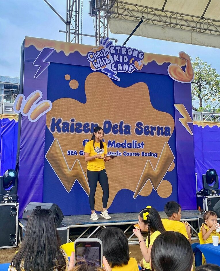 『VOGUE』誌のモデルにも起用されたフィリピンの人気オブスタクル選手であるカイゼン／カイゼン選手のFacebookより引用