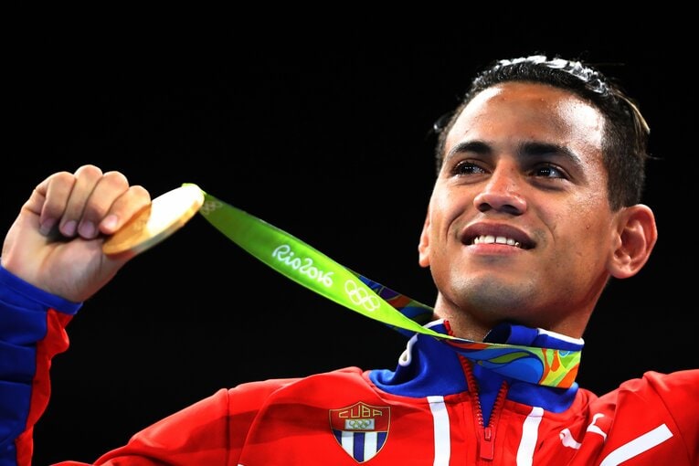 リオ五輪ではアフマダリエフやスティーブンソンといった実力者を倒して2大会連続での金メダルを獲得したラミレス（ロンドン五輪はフライ級、リオ五輪はバンタム級）　©︎Getty Images