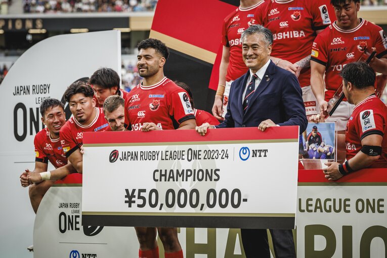 リーグワンMVPに輝いたリッチー・モウンガ（東芝ブレイブルーパス東京）　©︎Kiichi Matsumoto