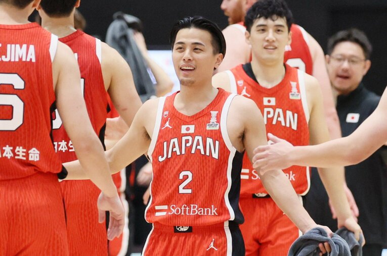 モンゴル、グアムとの2連戦を勝利し来夏のアジア杯出場を決めたバスケ日本代表の富樫勇樹。パリ五輪という大舞台を終えて、目指すものは…？ ／ photograph by JIJI PRESS