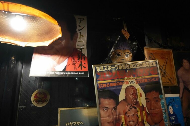 オールスター戦のポスターもある　©Essei Hara