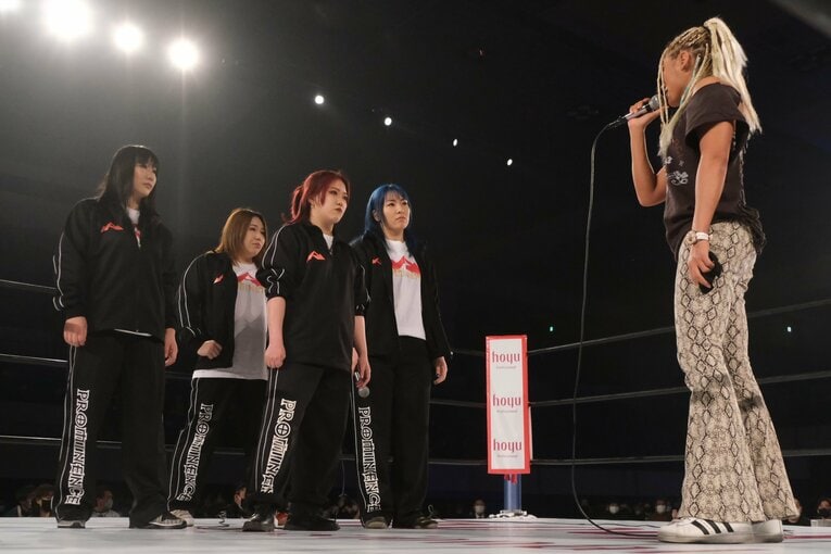 1月29日、スターダム名古屋大会に乗り込んだプロミネンス