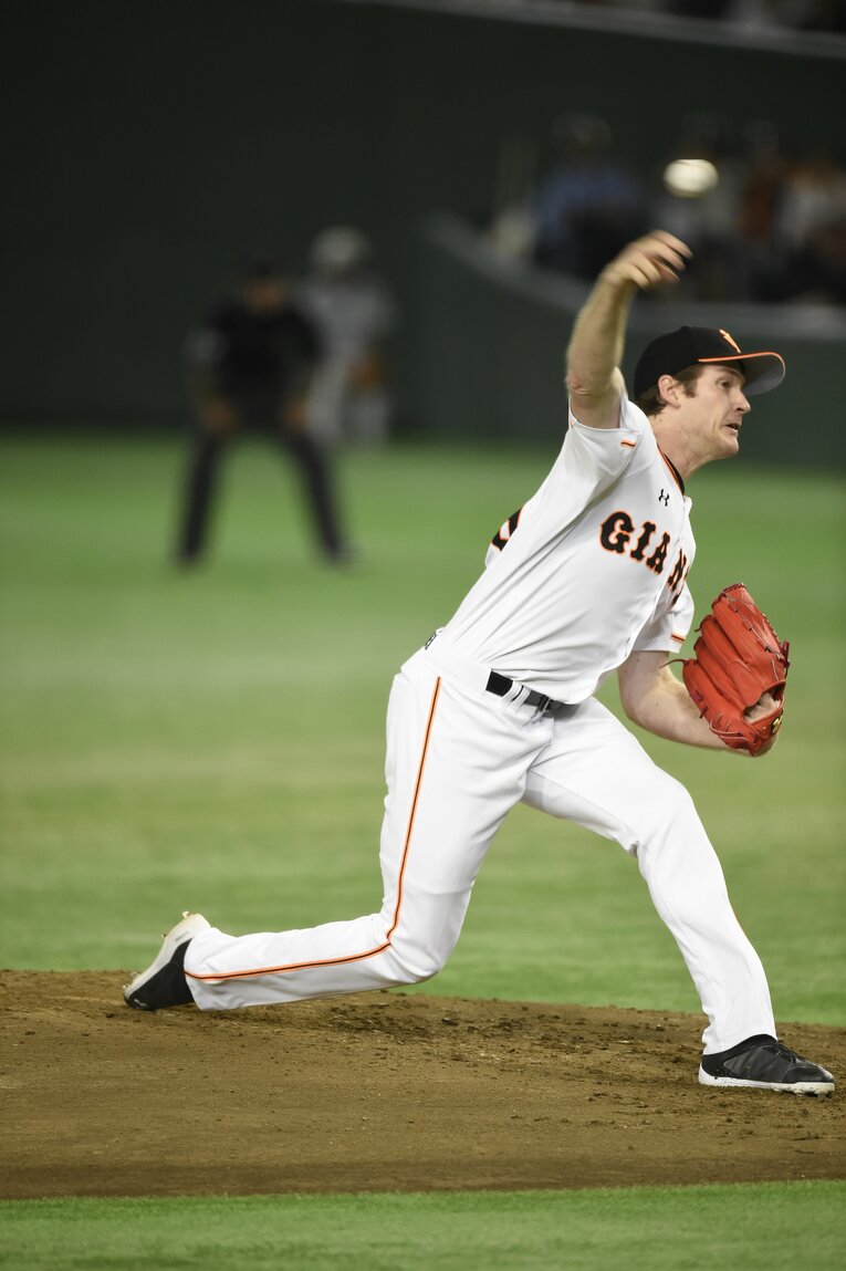 巨人時代のマイコラス　©Hideki Sugiyama