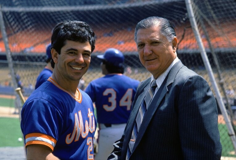 現役引退後はメッツのコーチも務めていたバレンタイン　©Getty Images