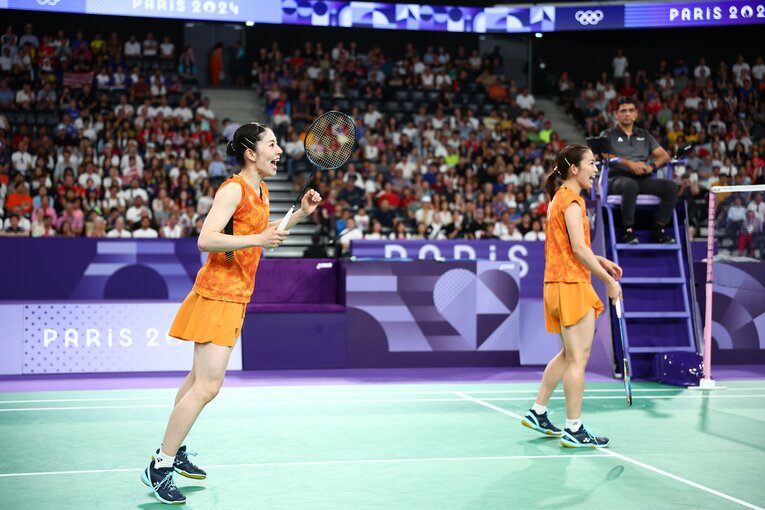 マレーシアのペアとの3位決定戦　©Ryosuke Menju/JMPA