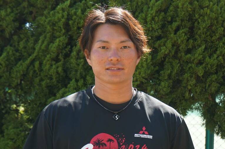 2023年オフに阪神から戦力外通告を受け、現在は社会人野球・三菱重工Westでプレーする北條史也　©NumberWeb