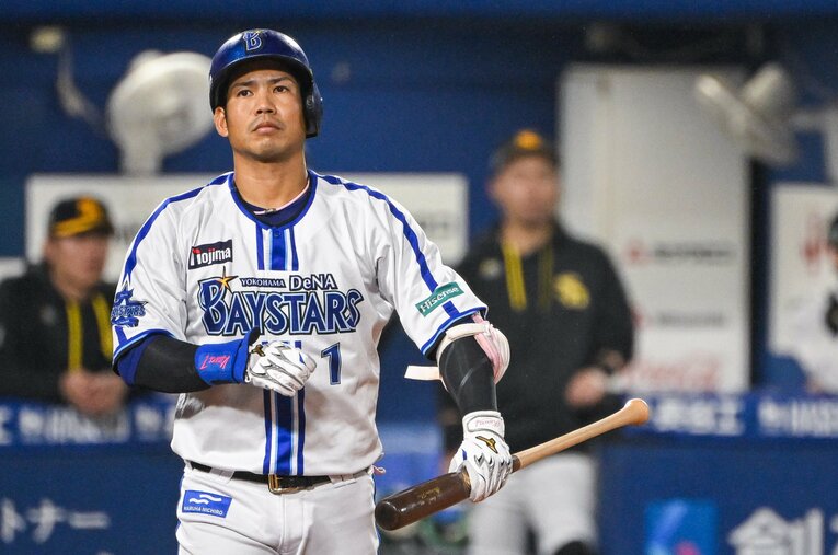 DeNAに在籍していた2024年に日本シリーズで最高殊勲選手賞（MVP）を獲得。チームの日本一に貢献した桑原将志 ／ photograph by Nanae Suzuki