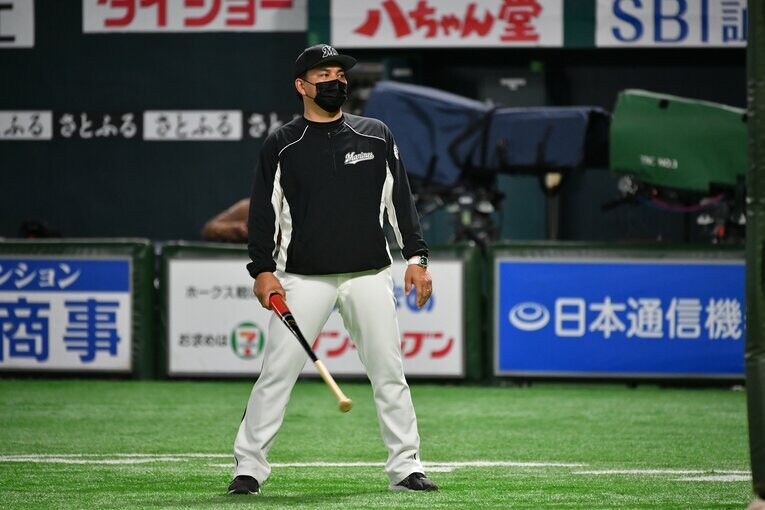 2018〜22年、ロッテを率いた井口監督　©Hideki Sugiyama