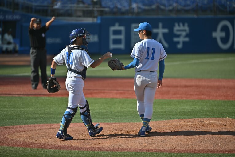 プロ志望届を出している東大のエース・井澤　©Hideki Sugiyama