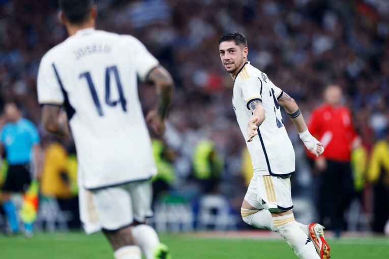 衝撃的なミドルを叩き込んだバルベルデ