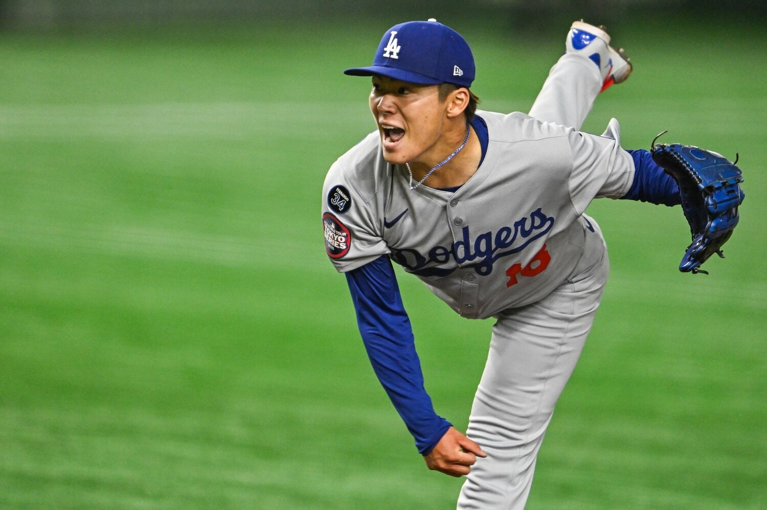 開幕戦で好投した山本由伸（26歳）©︎Nanae Suzuki