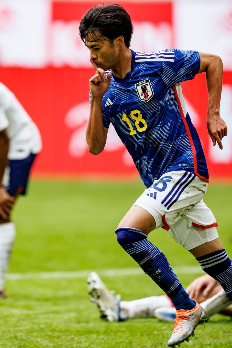 アメリカ戦でゴールを決めた三笘薫 ©Kiichi Matsumoto