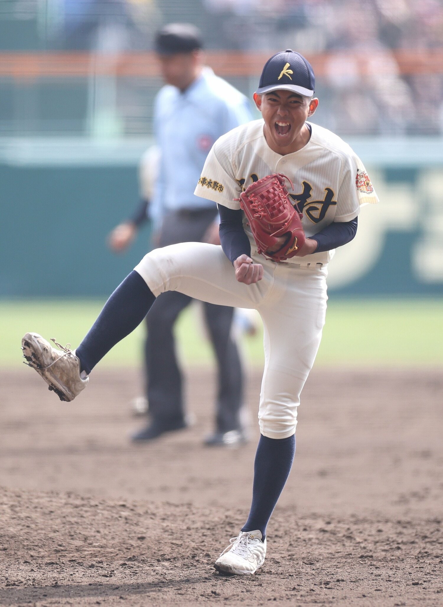 横浜戦での龍頭　©JIJI PRESS