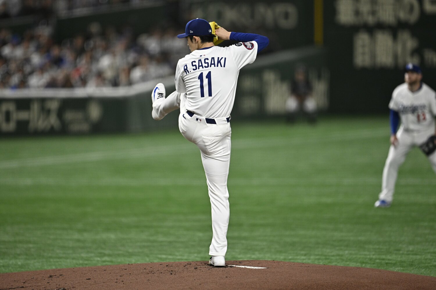 メジャー初登板での佐々木 ©Nanae Suzuki