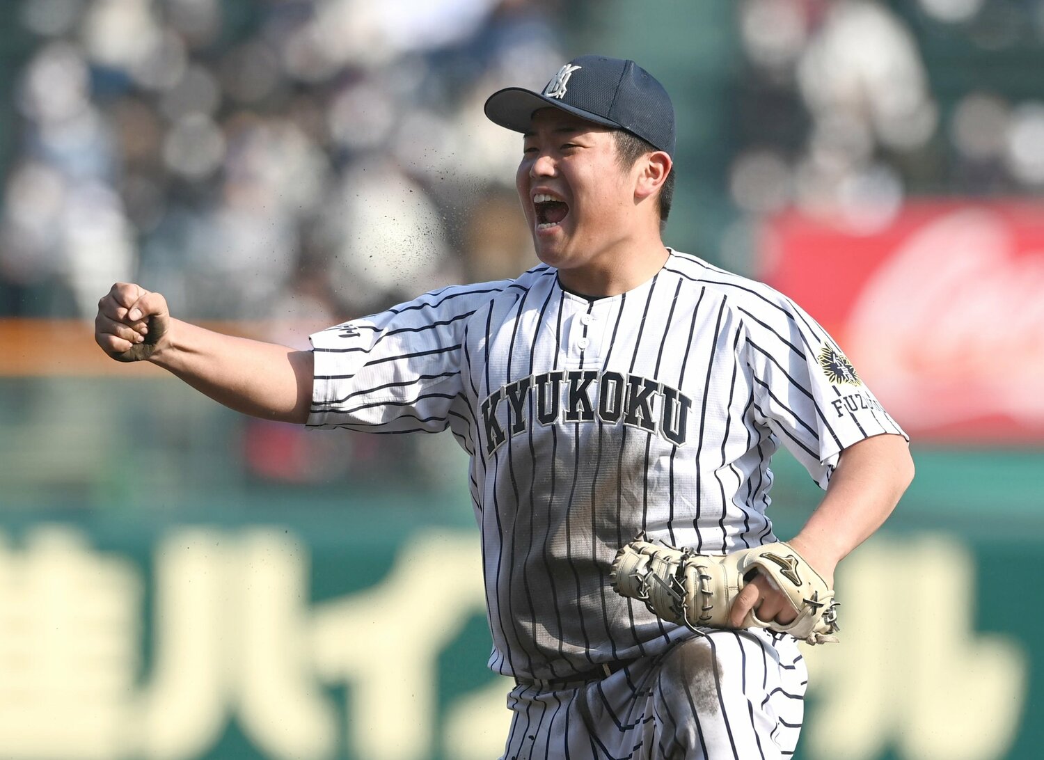 九州国際大学付属高・佐倉侠史朗一塁手（2年）、2005年11月生まれ　©Sankei Shimbun