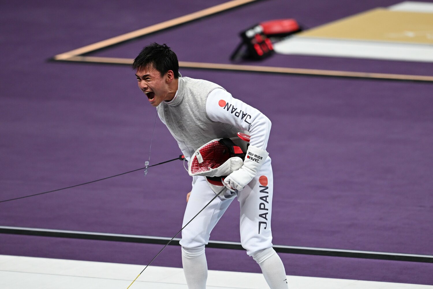 パリ五輪で金メダルを獲得した松山恭助　©︎Naoya Sanuki