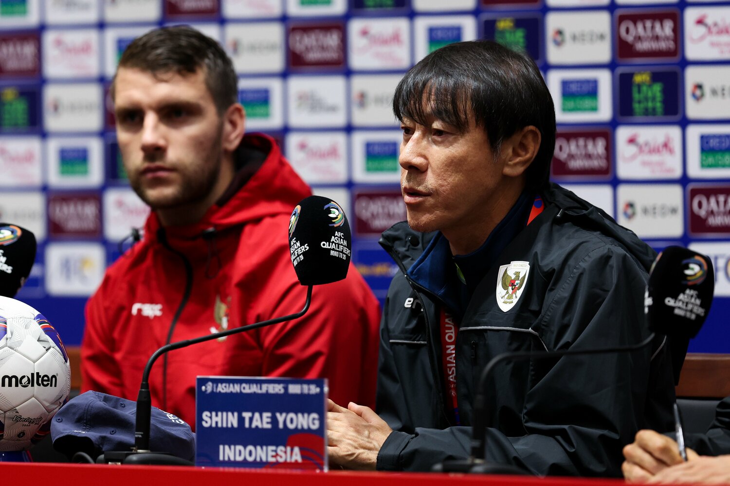 インドネシアを率いる申台龍監督。年始のアジア杯では初のベスト16に導いた　©Getty Images