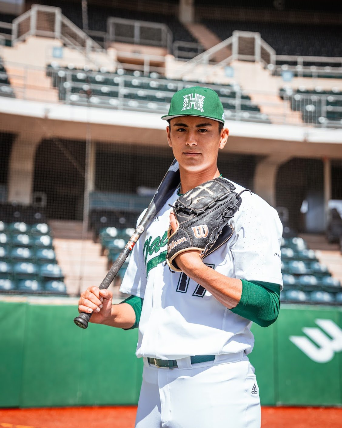 ハワイ大でプレーする武元一輝 ©本人提供