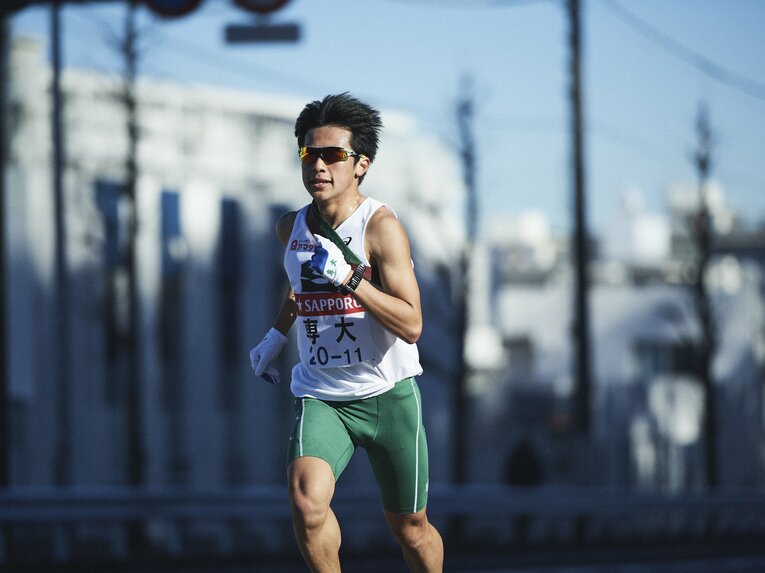 専修大・茅野雅博　(C)Yuki Suenaga