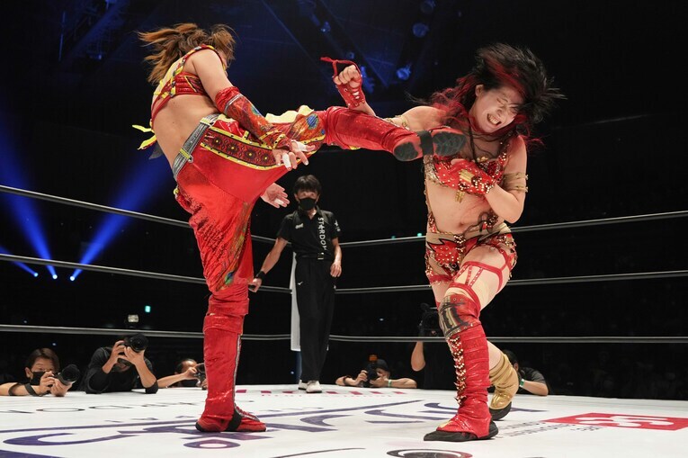 7月31日の『5★STAR GP』。林下詩美vs朱里