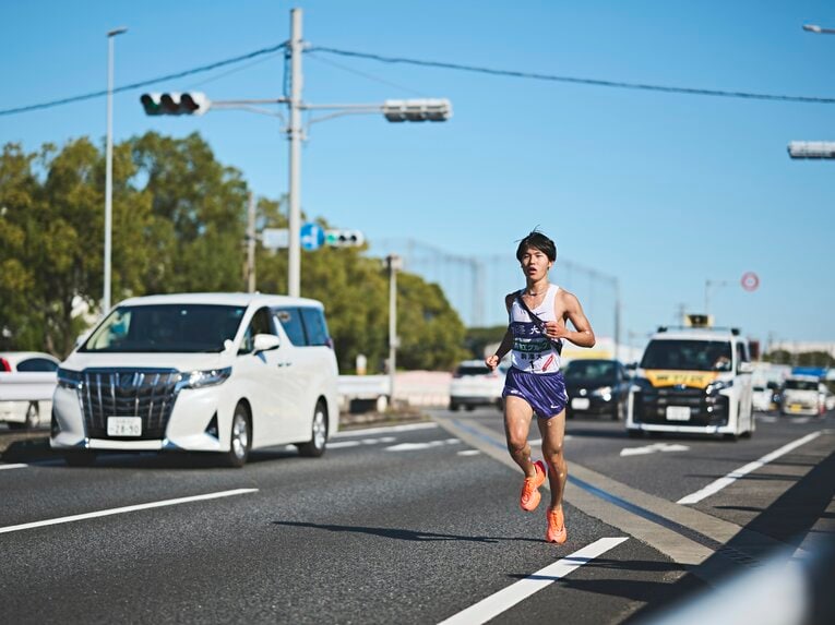 1年生で初の三大駅伝デビューとなった山川拓馬。4区の区間賞を獲得　©Yuki Suenaga