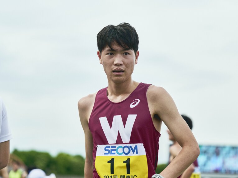 ルーキーながら関東インカレ5000mで日本人トップに輝いた鈴木　©Yuki Suenaga