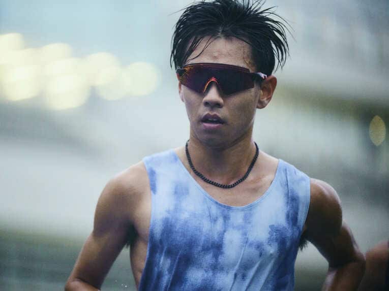 慶應大競走部の練習風景　©Yuki Suenaga