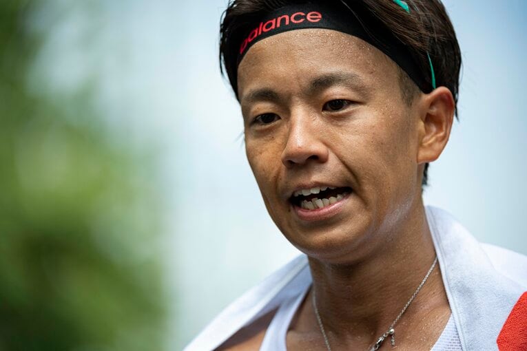 2019年に行われたMGCに出場するも、17位に終わった神野　©BUNGEISHUJU