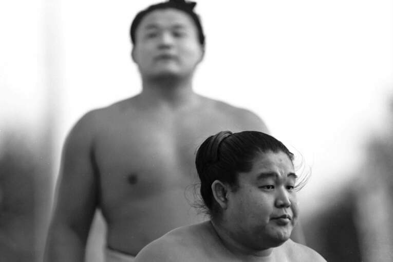 若き日の若乃花と貴乃花　©Sports Graphic Number