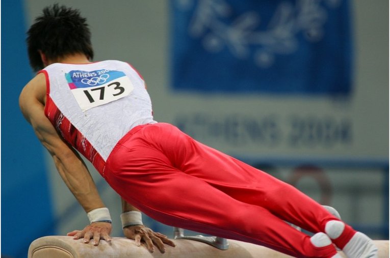 アテネ五輪の冨田洋之 ／ photograph by Takuya Sugiyama/JMPA