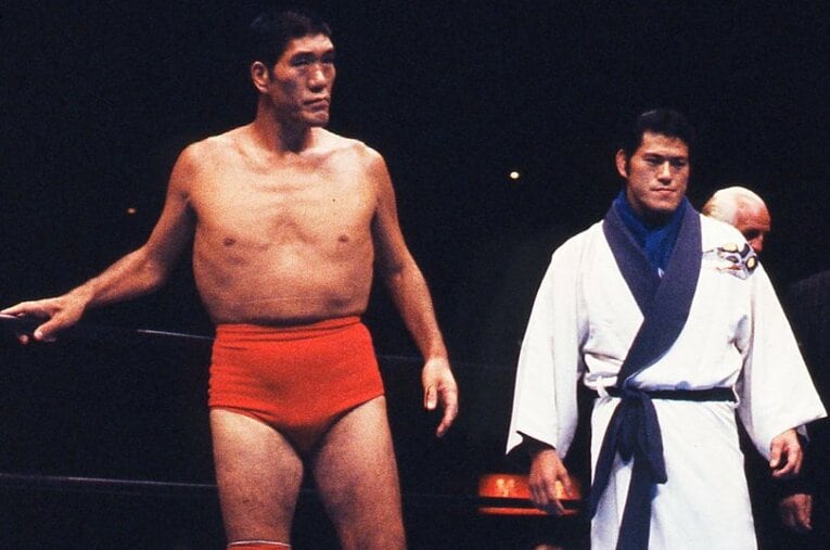 1979年に開催された「プロレス夢のオールスター戦」では、8年ぶりのBI砲結成に武道館が沸いた ／ photograph by AFLO