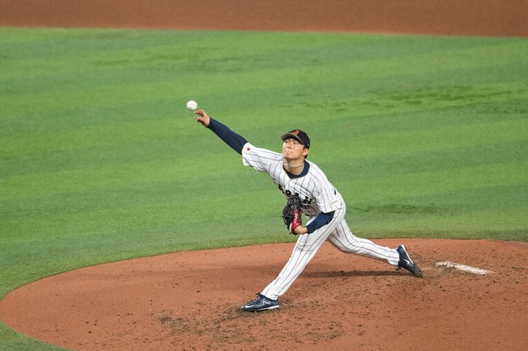 ベネズエラ戦で先発した山本由伸　©️Nanae Suzuki