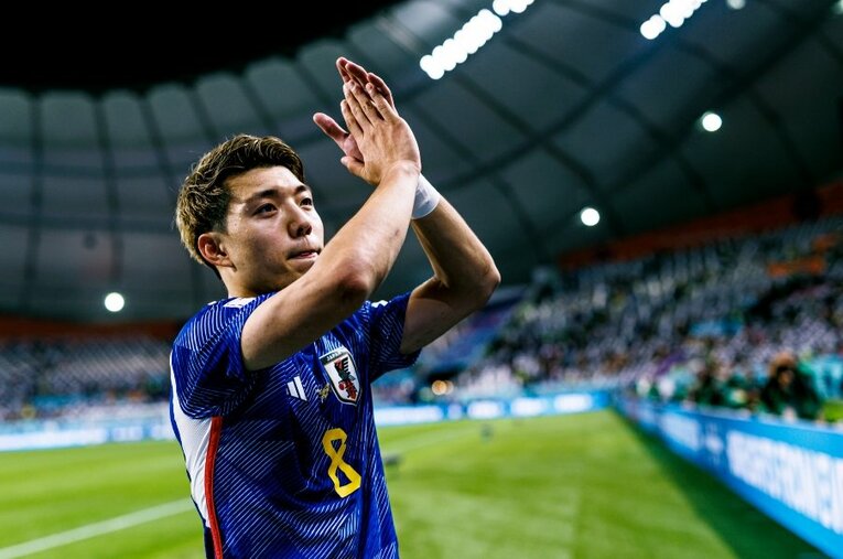 カタールW杯の堂安　©Kiichi Matsumoto/JMPA