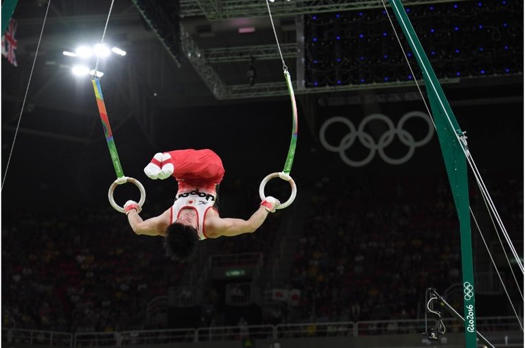 リオ五輪の内村航平 ／ photograph by Asami Enomoto/JMPA