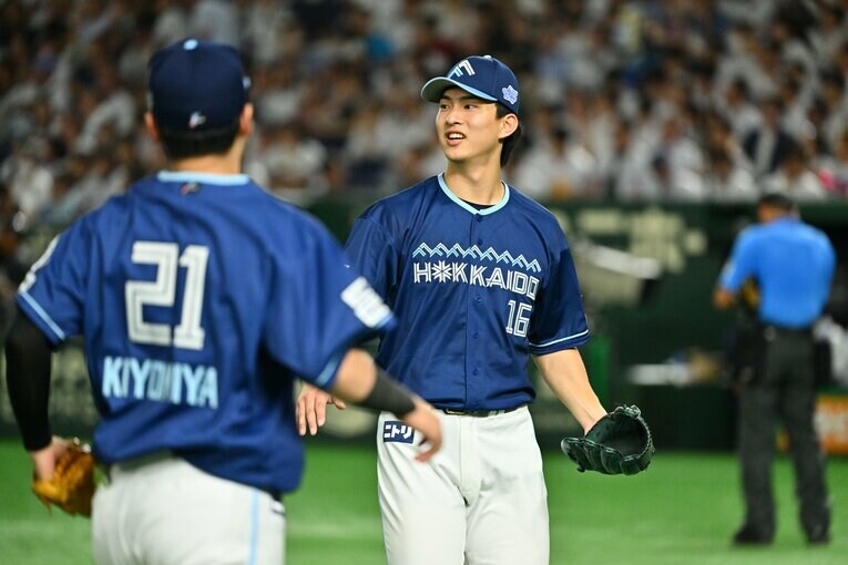 【イケメン選手もたくさん！】日本ハムの194cm右腕…今季大ブレイク中の達孝太21歳　©Hideki Sugiyama