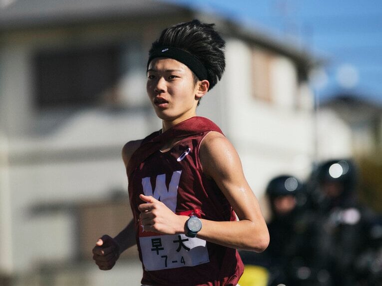 これまで多くの駅伝を走ってきた早稲田大・長屋だが今季は精彩を欠いていた　©Yuki Suenaga