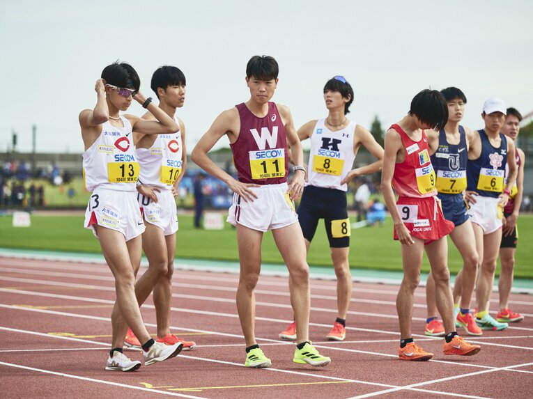 ルーキーながら関東インカレ5000mで日本人トップに輝いた鈴木　©Yuki Suenaga