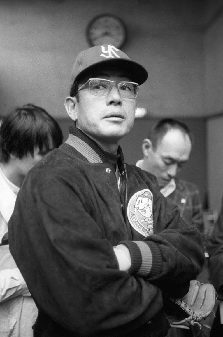 “鉄仮面”を貫いたヤクルト監督時代の広岡達朗。「巨人の広岡として死にたい」と語るなど、古巣への重いは並々ならぬものがあった　©KYODO