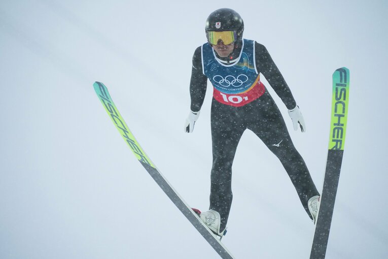 ミラノ五輪に挑んだ渡部暁斗　©Tsutomu Kishimoto／JMPA